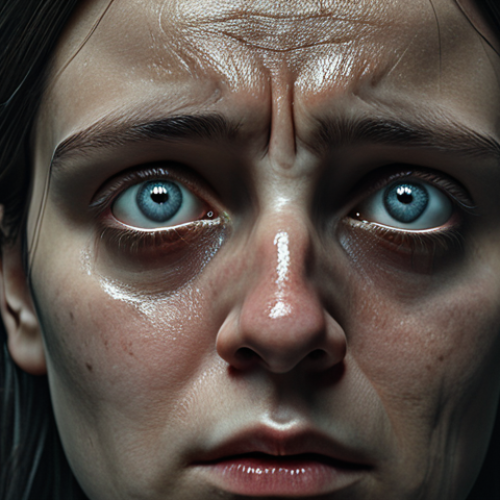 **

A person being brainwashed with distorted teachings, eyes glazed over, losing independent thought. Emphasize information isolation and emotional manipulation tactics. Dark, unsettling atmosphere.

**