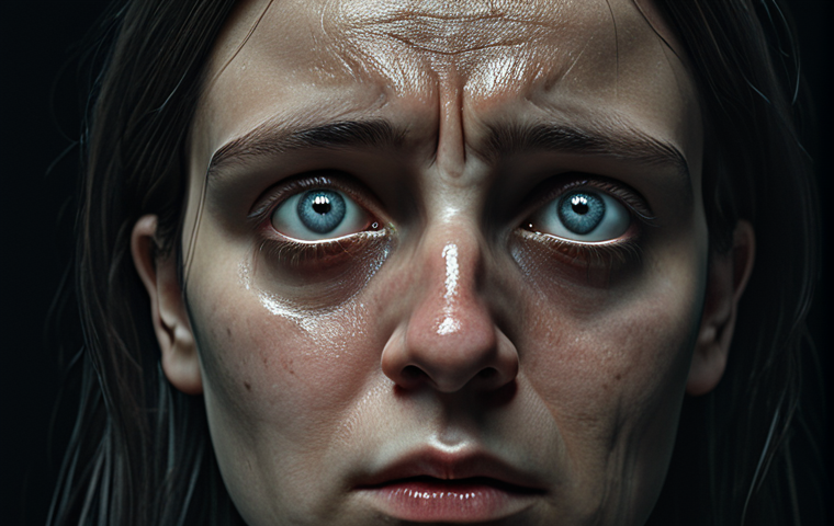 **

A person being brainwashed with distorted teachings, eyes glazed over, losing independent thought. Emphasize information isolation and emotional manipulation tactics. Dark, unsettling atmosphere.

**
