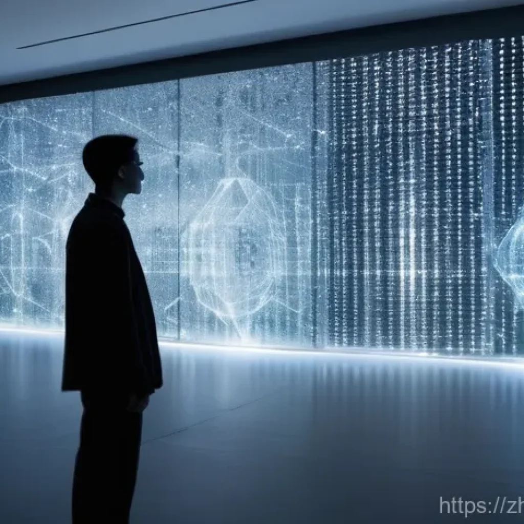 종교와 과학의 갈등 역사 - **Prompt: AI as a Source of Philosophical Inspiration**
    "A sophisticated, futuristic AI interfac...