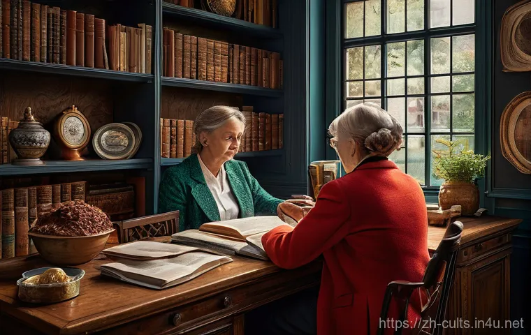 이단 연구 기관의 역할 - Here are three detailed image generation prompts: