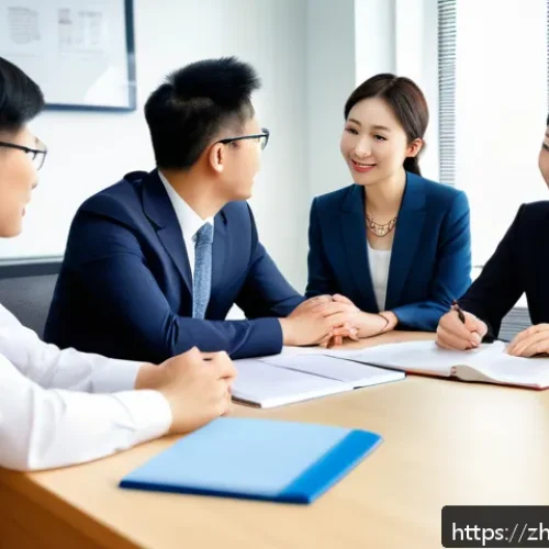 칼뱅주의 교리 핵심 - A modern office setting featuring diverse professionals collaborating harmoniously, embodying Calvin...